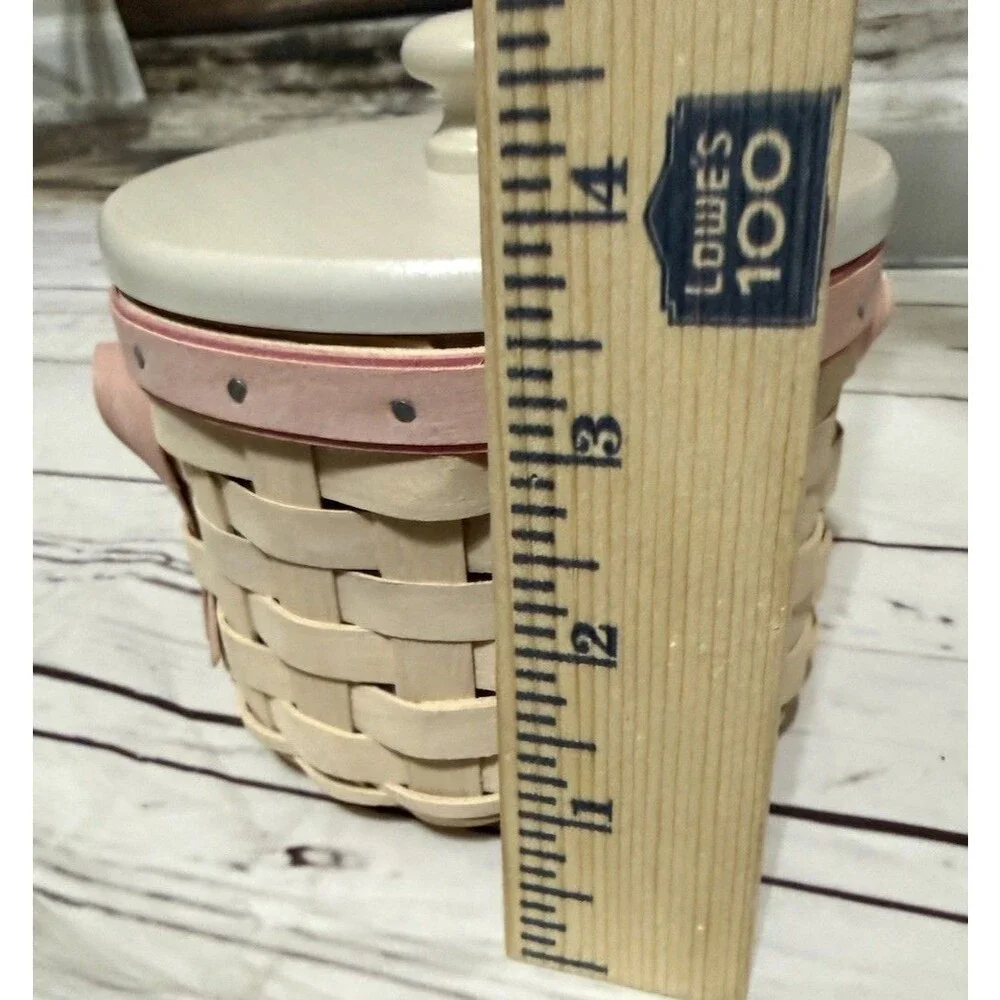LONGABERGER 2006 Horizon Of Hope Basket w/Lid, Liner & Tie On